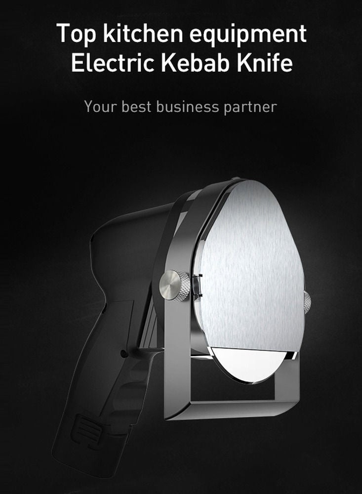 Handheld Electric Kebab Cutter 304 Stainless Steel 0-8mm Turkish Barbecue Meat Slicer Professional Lithium Cutting Machine - Image 5