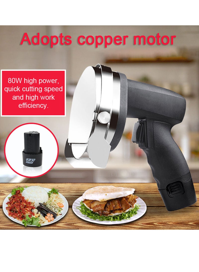 Handheld Electric Kebab Cutter 304 Stainless Steel 0-8mm Turkish Barbecue Meat Slicer Professional Lithium Cutting Machine - Image 3