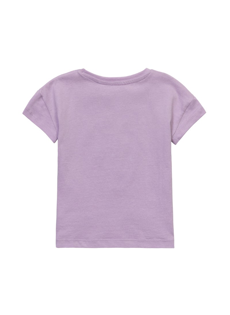MINOTI Girls Short Sleeve T-Shirt with Front Print  - Image 2