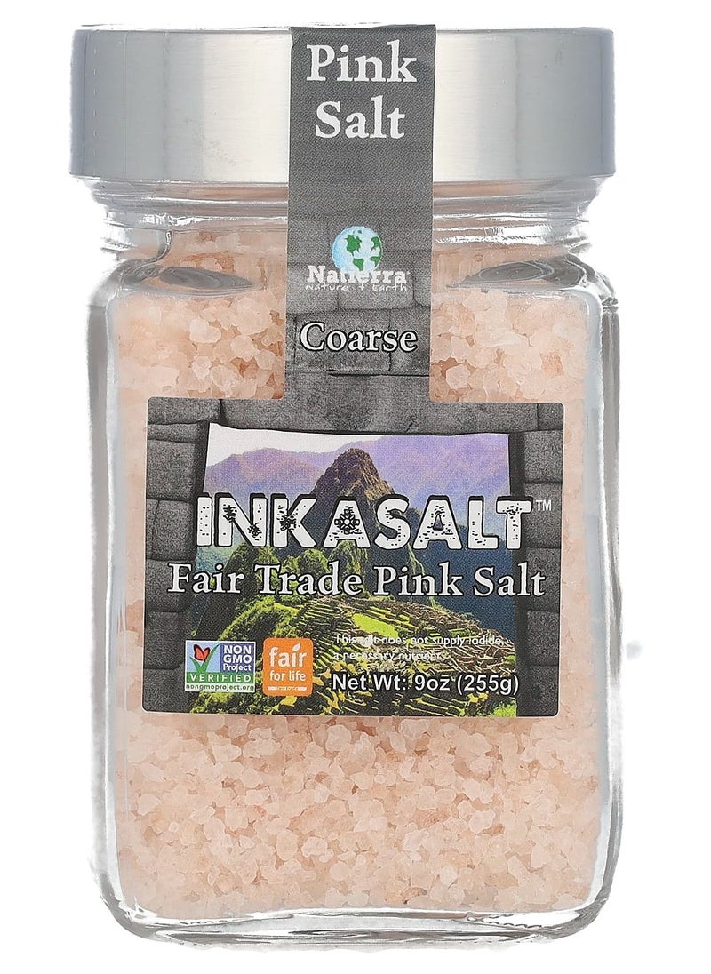 Natierra Fair Trade Pink Salt, Coarse, 9 oz (255 g) 