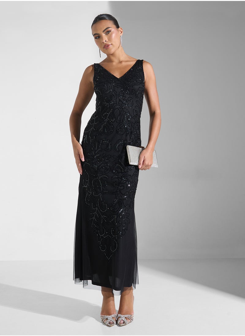 Namshi x - Embellished Evening Dress - Image 1
