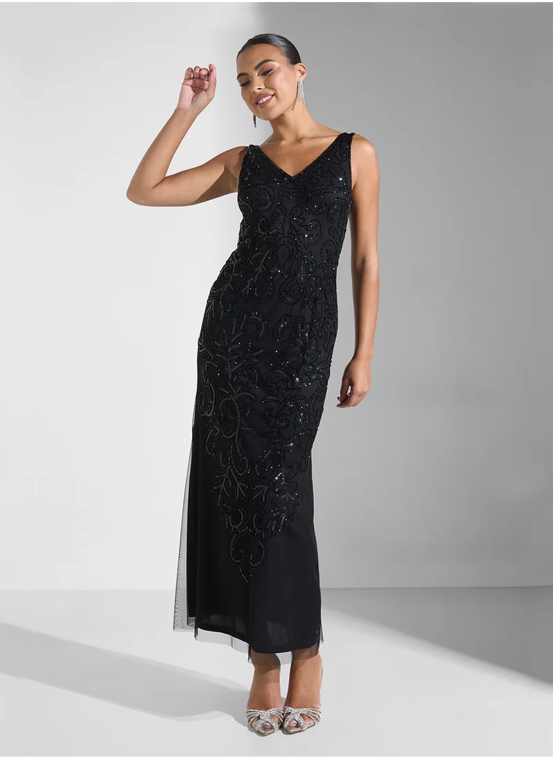 Namshi x Embellished Evening Dress