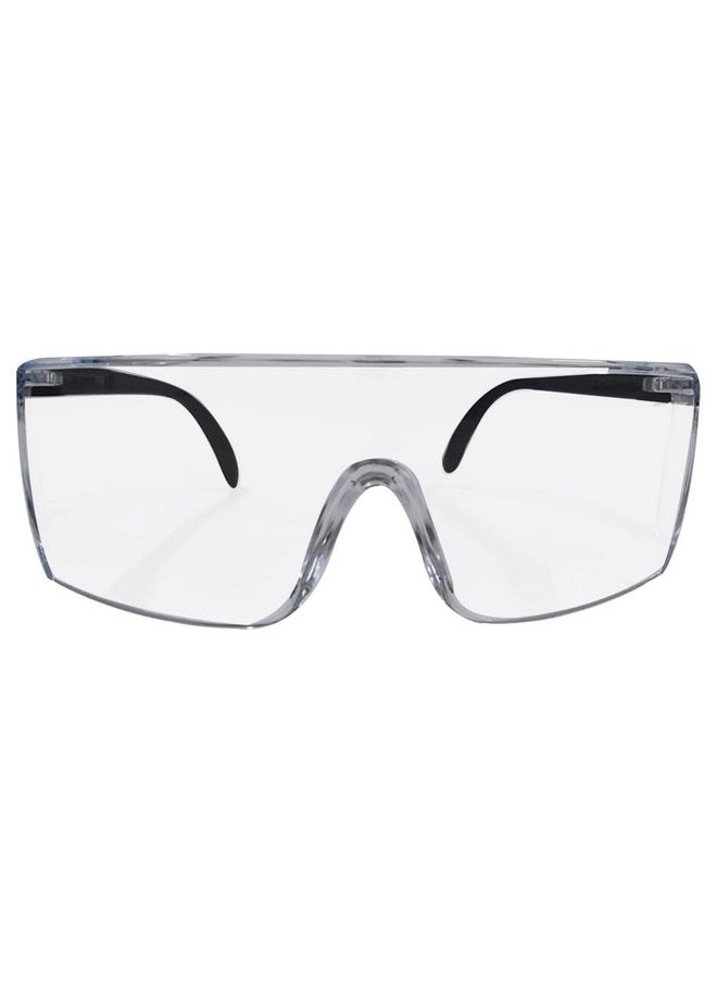 3M 3M 1709IN Safety Goggles Hard Coat Eye Protector Anti Pollution Eyewear For Multipurpose Use In Riding Motorcycle, Construction, Clear Transparent Goggles (Pack of 1)  - Image 1