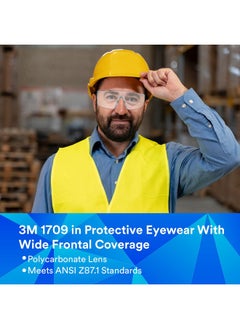 3M 3M 1709IN Safety Goggles Hard Coat Eye Protector Anti Pollution Eyewear For Multipurpose Use In Riding Motorcycle, Construction, Clear Transparent Goggles (Pack of 1)  - Image 5