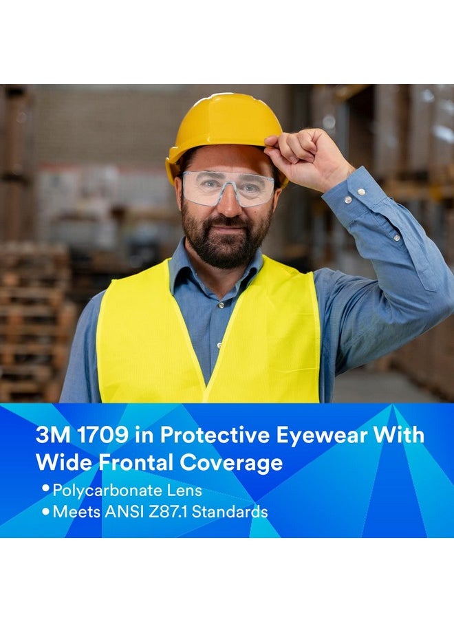 3M 3M 1709IN Safety Goggles Hard Coat Eye Protector Anti Pollution Eyewear For Multipurpose Use In Riding Motorcycle, Construction, Clear Transparent Goggles (Pack of 1)  - Image 5