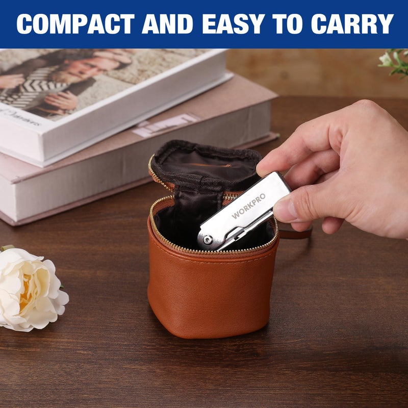 WORKPRO 3-Piece Quick Change Folding Pocket Utility Knife Set with Belt Clip - Image 2