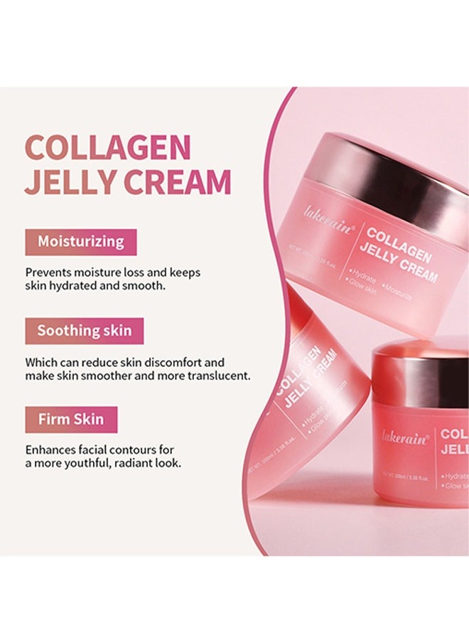 lakerain - Collagen Jelly Cream—Niacinamide and Freeze,Dried Hydrolyzed Collagen,Boosts Skin's Barrier Hydration and Gives 24h Glow and Lifted Look,Korean Skincare - Image 1