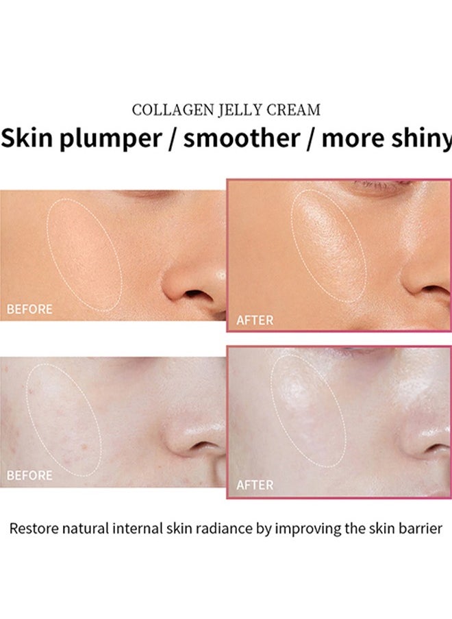 lakerain - Collagen Jelly Cream—Niacinamide and Freeze,Dried Hydrolyzed Collagen,Boosts Skin's Barrier Hydration and Gives 24h Glow and Lifted Look,Korean Skincare - Image 1