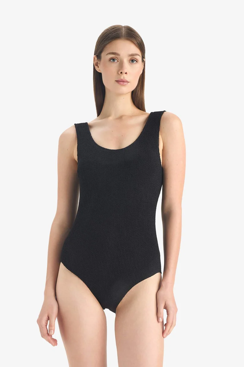 ديفاكتو Fall in Love Regular Fit Crepe Swimsuit