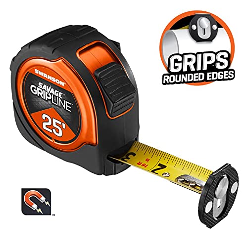 Swanson Tool Co. , Inc Swanson Tool SVGL25M1 25-Feet Magnetic Savage Grip Line Tape Measure - Image 4
