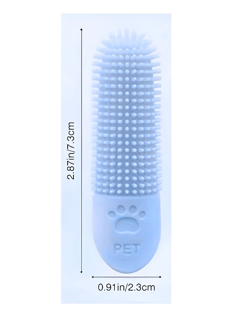 باوفكت وورلد  فرشاة أسنان سيليكون للكلاب زرقاء - Image 2