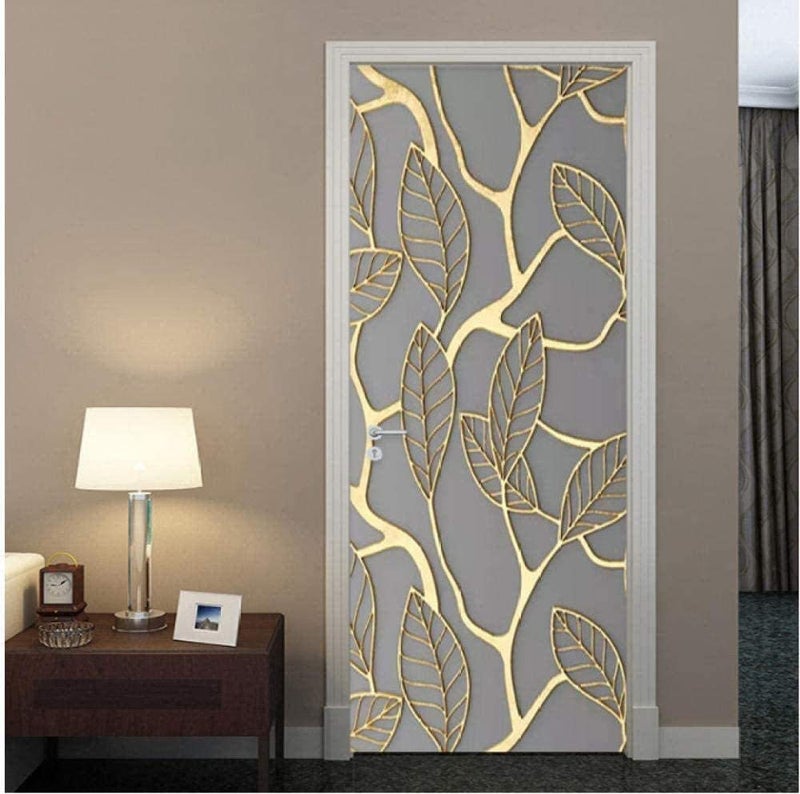 Creative Wooden Door Renovation 3D Door Sticker Wooden Door Horse Head Sticker Bedroom Study Bathroom Door Wall Sticker - Image 4