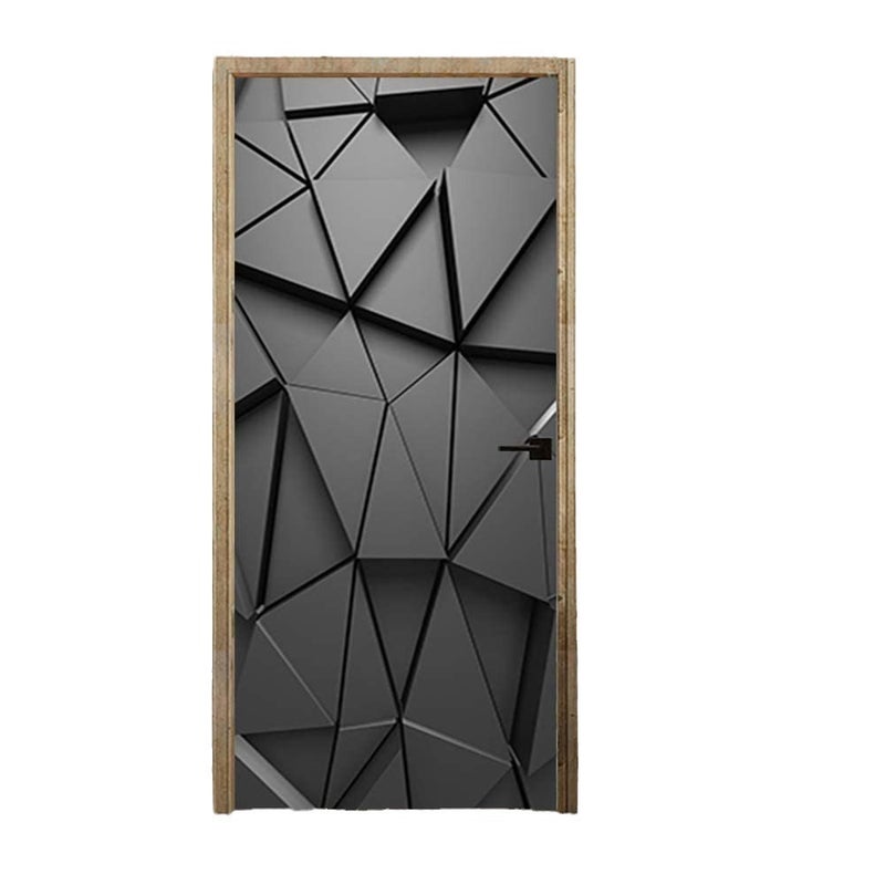 Creative Wooden Door Renovation 3D Door Sticker Wooden Door Horse Head Sticker Bedroom Study Bathroom Door Wall Sticker - Image 5