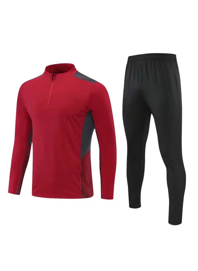 Light Board Football Training Suit Men's Long-sleeved Winter Game Team Uniform Children's Jersey Appearance Uniform Football Uniform Printed