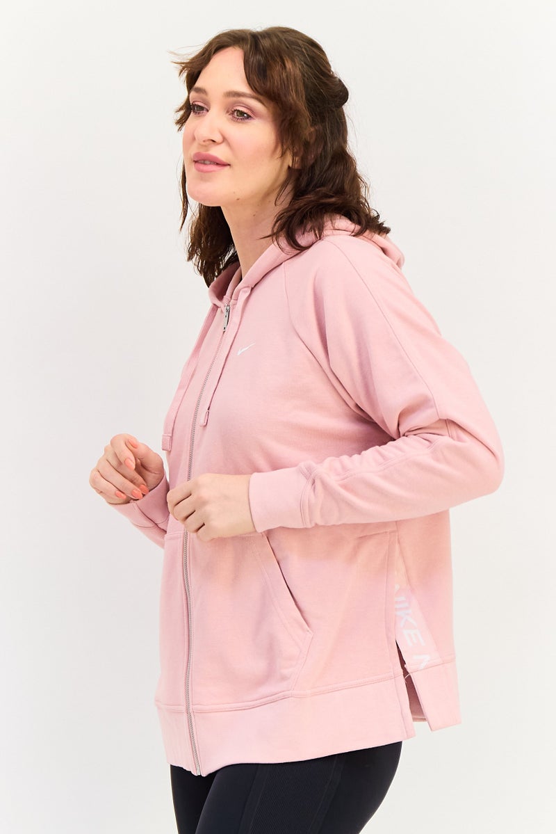 Nike Women Loose Fit Long Sleeve Outdoor Hoodie, Pink - Image 2