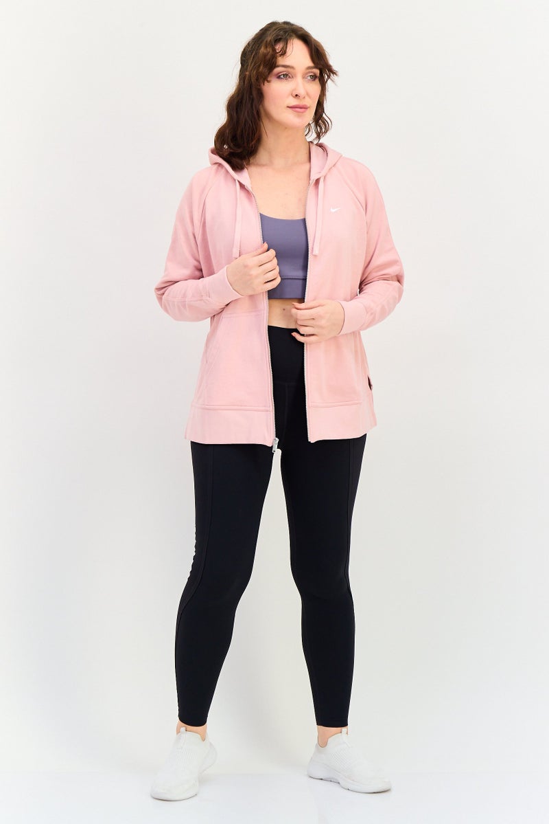 Nike Women Loose Fit Long Sleeve Outdoor Hoodie, Pink - Image 4