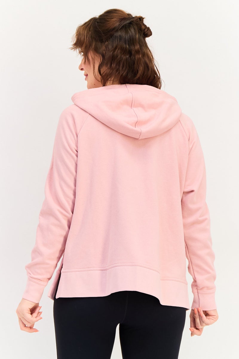 Nike Women Loose Fit Long Sleeve Outdoor Hoodie, Pink - Image 3