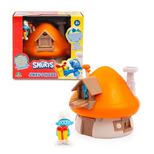 Giochi Preziosi Smurfs Magic House That Opens with 1 55 cm Figure and Accessories Joker Sttroumpfs Toys for Children from 3 Years PUF202 Blue - Image 1