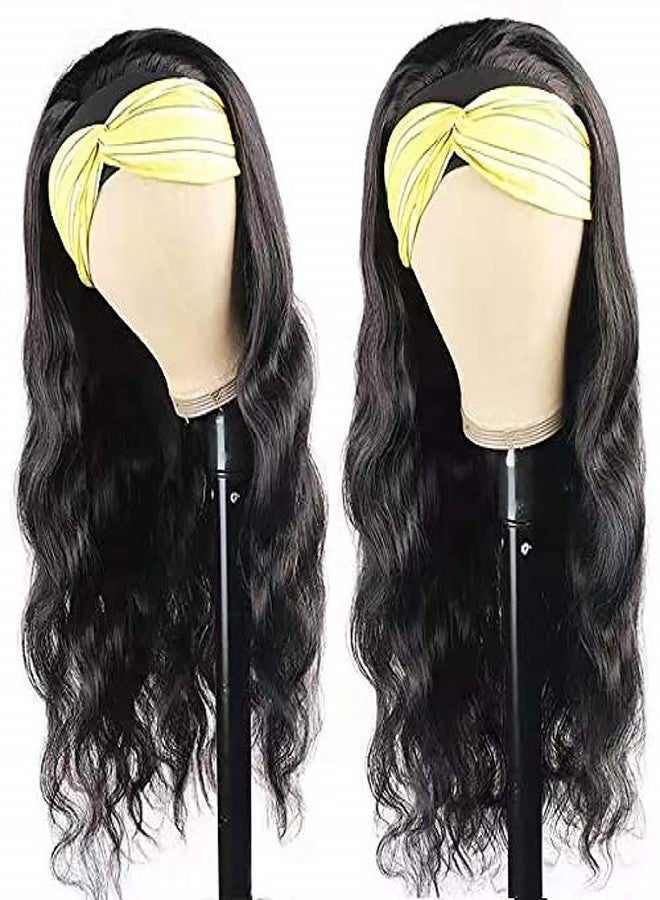 higher Body Wave Headband Human Hair Wig 12 Inch Glueless None Lace Front Wig Brazilian Virgin Hair Wear and Go Wigs for Black Women 150% Density Wigs Natural Color - Image 3