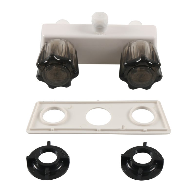 RV Shower Faucet RV Shower Valve Diverter 4” Bathroom Shower Mixing Valve Control for RV Camper with Dual Knobs - Image 1