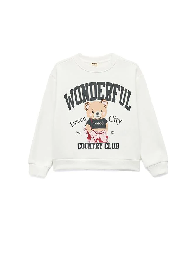 Koton  Teddy Bear Printed Sweatshirt for Women | Best Price UAE