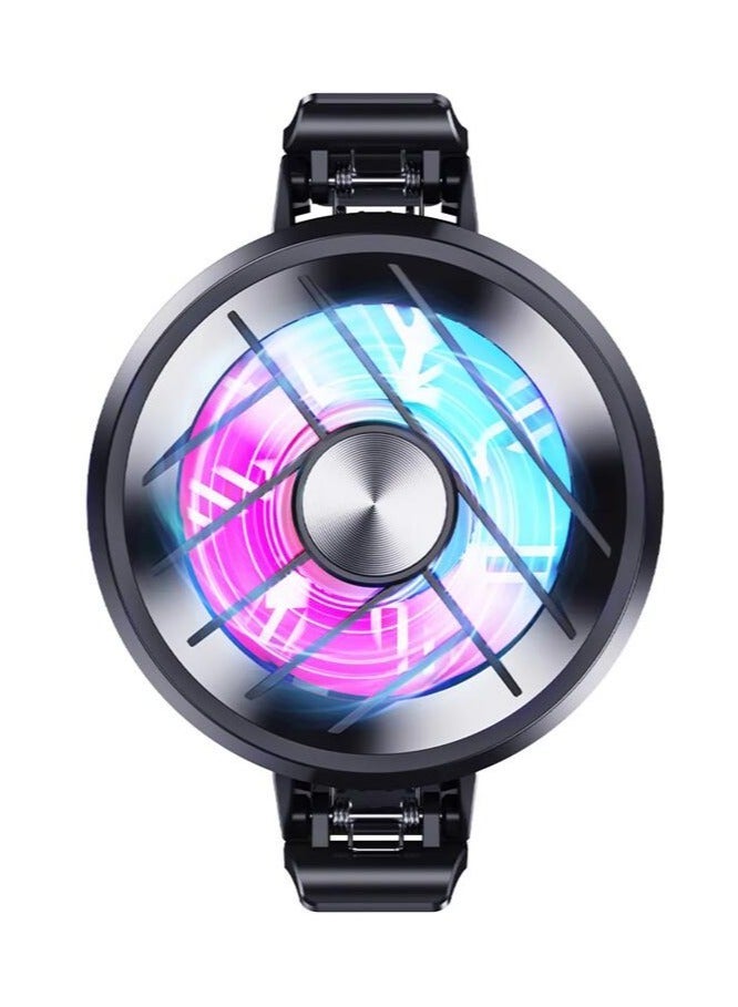 Arabest Phone Cooler, Phone Cooling Fan for Gaming And Live Streaming，Two Speed Adjustment, Fixture Design, Semiconductor Phone Cooler with RGB Light,Mini Phone Fan for Mobile Phone Tablet PC  - Image 2