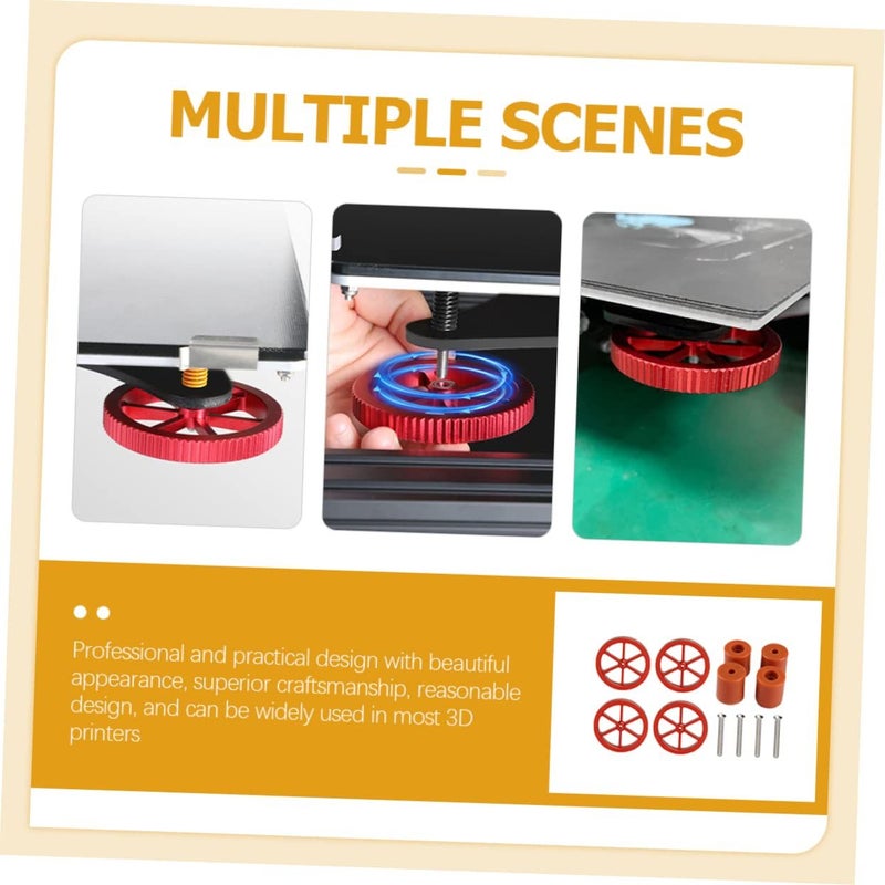 Printer Leveling Kit 1 Set Heatbed Leveling Columns And Nuts For Easy Installation High Temperature Resistance - Image 3