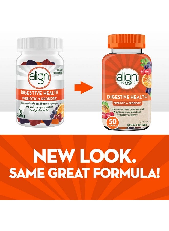 Align Digestive Health Prebiotic + Probiotic Gummies Fruit Flavored 50 Ct - Image 3
