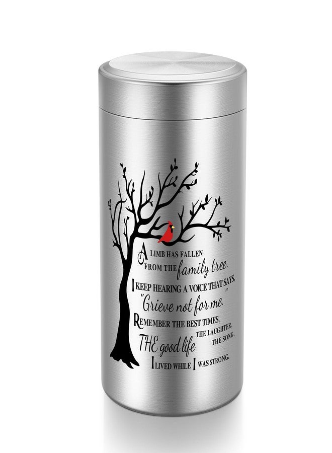 SOITIS Small Urns for Human Ashes Keepsake, 3.54 Inch Mini Urn for Human Ashes, Memorial Keepsake for Men Women, Cremation Urns for Adult Female Male - Tree of Life Silver Funeral Urn - Image 1