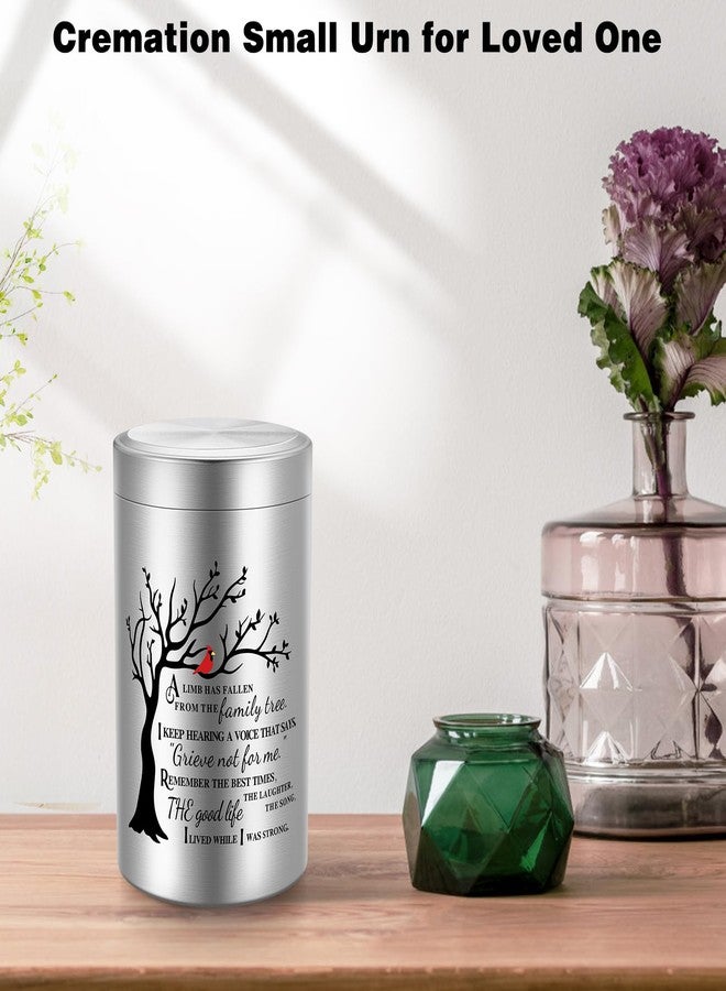 SOITIS Small Urns for Human Ashes Keepsake, 3.54 Inch Mini Urn for Human Ashes, Memorial Keepsake for Men Women, Cremation Urns for Adult Female Male - Tree of Life Silver Funeral Urn - Image 5