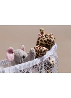 Handy Laundry Handy Laundry Jumbo Toy Hammock, White, Organize Stuffed Animals & Children's Toys with This Mesh Hammock, Great Decor, Neatly Organizing Kid's Toys and Stuffed Animals, Expands to 5.5 feet, (2-Pack)  - Image 5