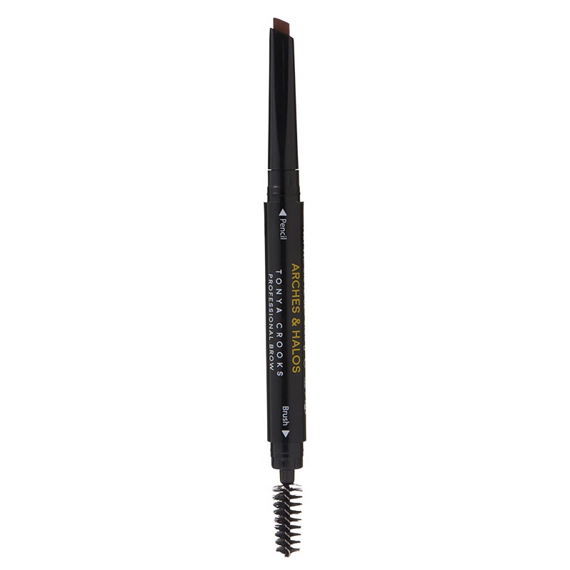 Arches & Halos Angled Brow Shading Pencil - Double Sided Eyebrow Filler and Spoolie - Angled Brush Design for Precise Shaping and Styling - Buildable, Easy Blend Pigment - Auburn - 0.012 oz - Image 1