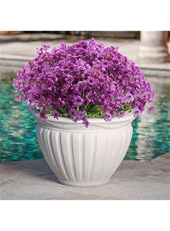 Generic 20 Pack Artificial Flowers for Outdoor Use, UV Resistant Artificial Flowers with Plastic Plants, Artificial Silk Flowers for Outdoor Window Box, Front Porch and Decor -  - Image 3