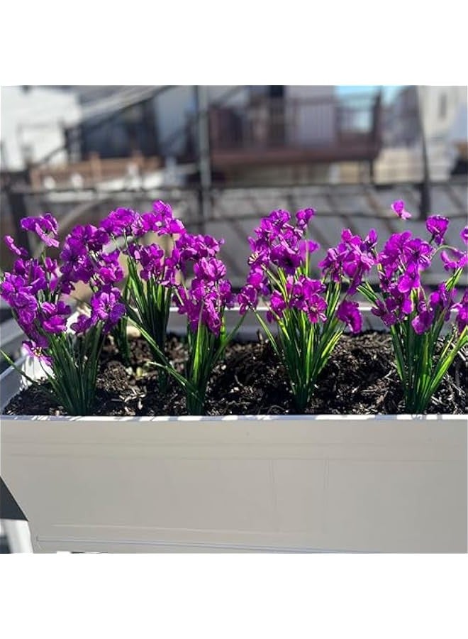 Generic 20 Pack Artificial Flowers for Outdoor Use, UV Resistant Artificial Flowers with Plastic Plants, Artificial Silk Flowers for Outdoor Window Box, Front Porch and Decor -  - Image 4