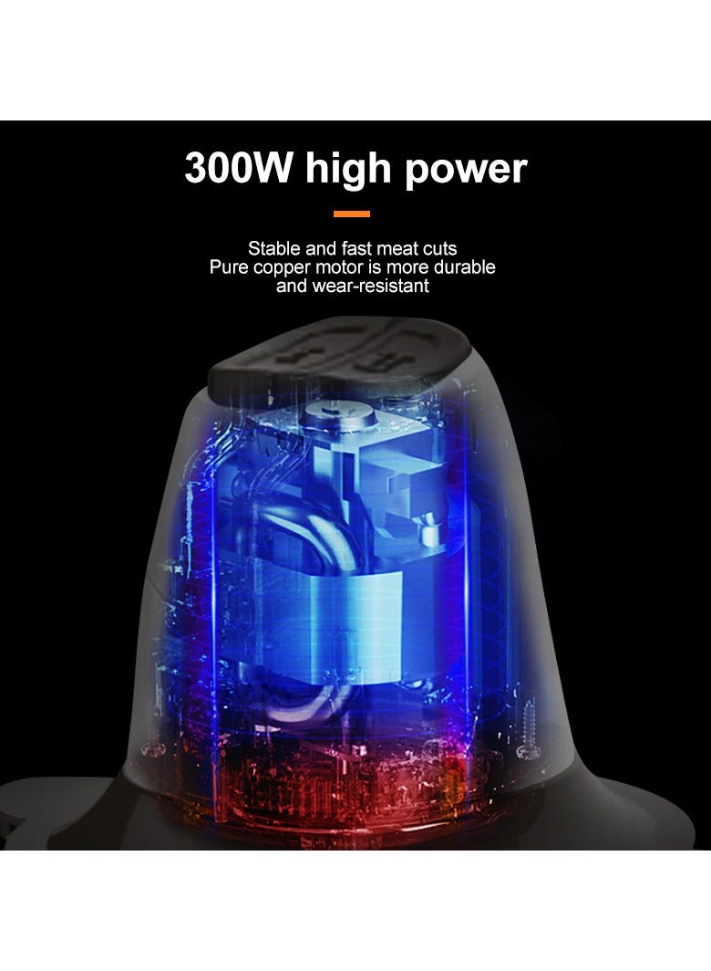 سوكاني خلاط ومحضرة طعام كومبو، مفرمة طعام كهربائية، مفرمة طعام كهربائية، تقشير الثوم وعصره، مطحنة طعام صغيرة لطحن اللحوم مع أكواب سعة 2 لتر سهلة الاستخدام والتنظيف، SK-7006 (متعدد الألوان) - Image 3