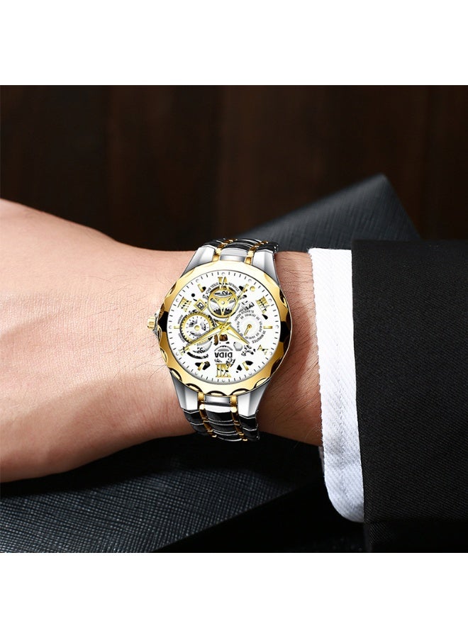 DIDA Men's Alloy Waterproof Watch S028 White - Image 3