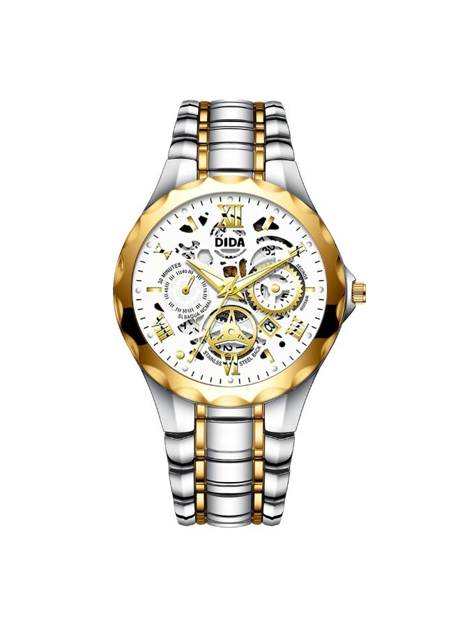 DIDA Men's Alloy Waterproof Watch S028 White - Image 1