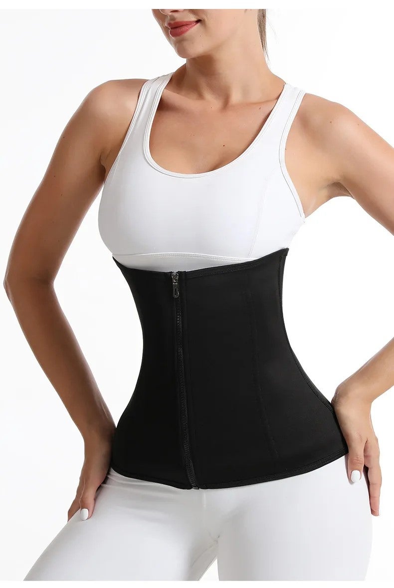 Bluejw Thickened Silver Ion Zipper Waist Cinchers for Women - Waist Trainer Trimmer Corset Sports Girdle - Sauna Waist Trimmers Sweat Band - Image 5