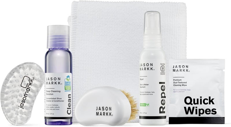 Jason Markk أطقم تنظيف الأحذية والأحذية الرياضية: أطقم أساسية وبداية، وصندوق بداية - مجموعات حلول التنظيف العميق - Image 1