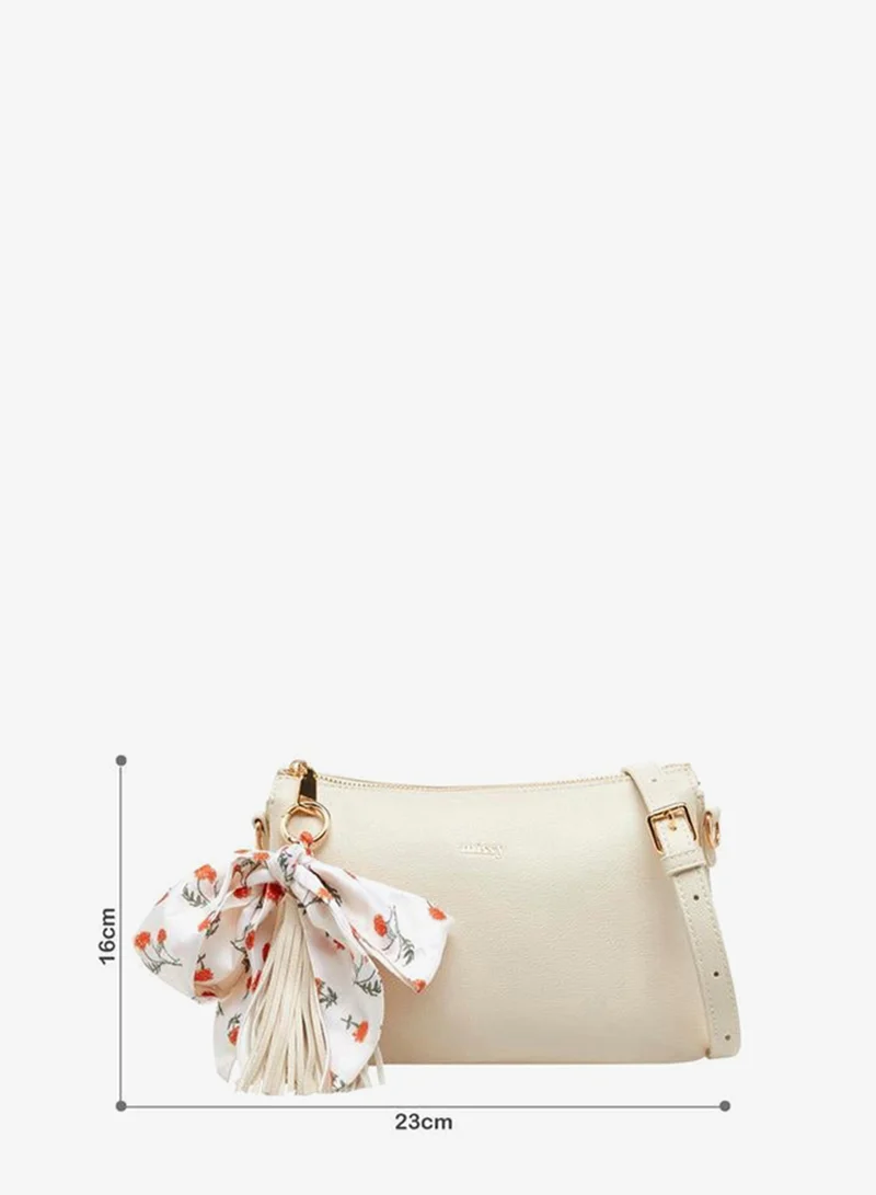 ميسي Bow Charm Crossbody Bag With Detachable Strap
