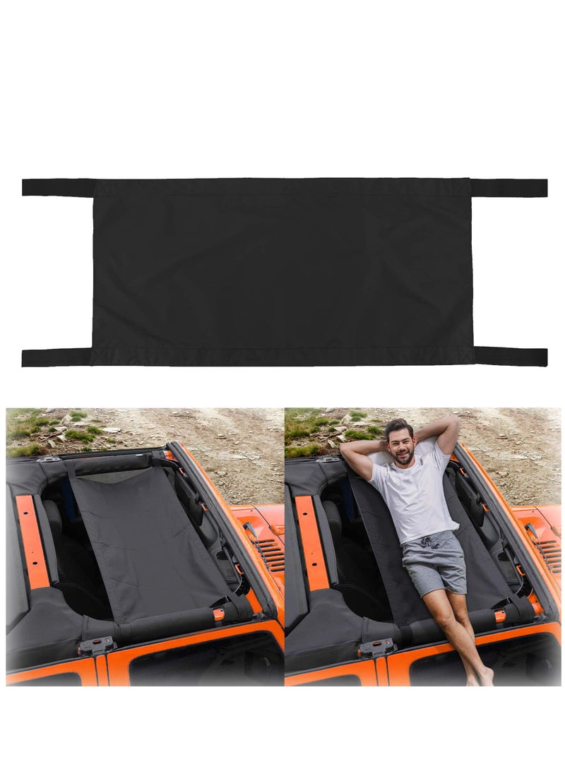 SYOSI Car Roof Hammock Compatible with Jeep Gladiator JT Jeep Wrangler YJ TJ JK JKU JL JLU 1987 2020 4 Door and 2 Door  - Image 1