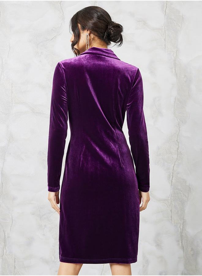 Styli Velvet Blazer Dress  - Image 4