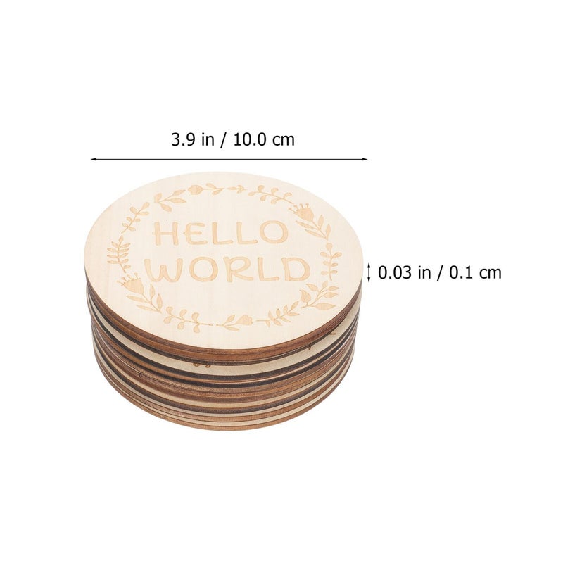 14 Pcs Wooden Growth Milestone Cards For Newborn Baby Monthly Photo Props Gender Neutral Set - Image 3