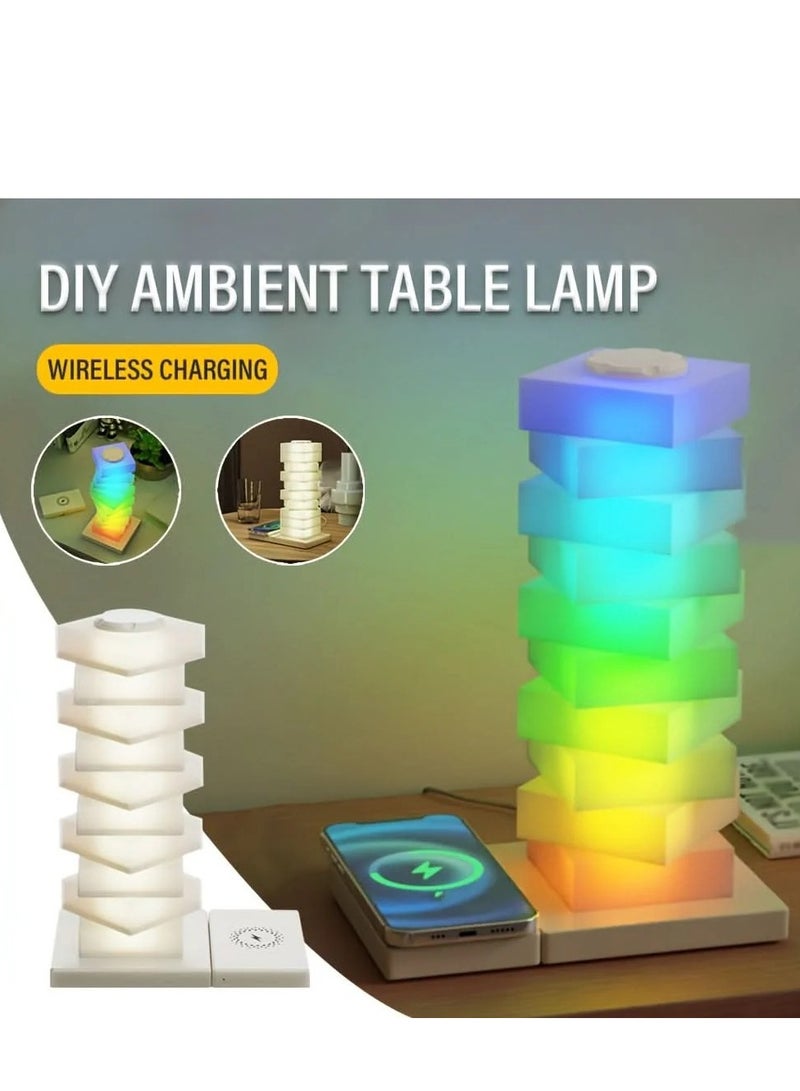 BlueFire LED Book Light for Reading – Rechargeable Paper-Inspired Table Lamp with 15W Wireless Charging | Touch Control, Dimmable Warm Light, USB-C | Eye-Care Night Light for Book Lovers, Desk, Gifts & Holiday Decor - Image 4