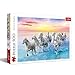 Trefl Galloping White Horses 500 Piece Jigsaw Puzzle Red 19x13 Print DIY Puzzle Creative Fun Classic Jigsaw for Adults and Children from 10 Years Old - Image 3