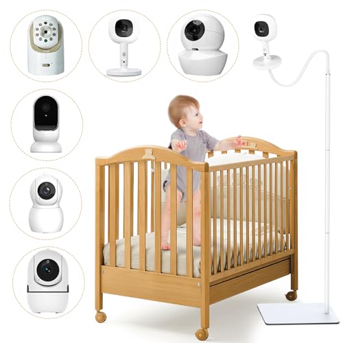 CaGuan Baby Monitor Floor Stand Compatible with HelloBaby, Nanit Pro, Infant Optics, Babysense, Owlet, Baby, Bonoch, Adjustable Height from 37.4-69, Universal Baby Camera Stand Mount, Safety for Nursery - Image 1