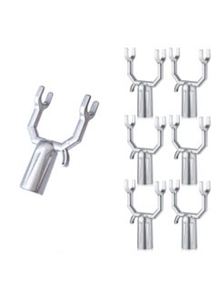 Tree Support Branch, 6 Pcs Silver Tree Brace Branch, Crutch Tree Straightening Kit for Propping Up Vineyards Gardens Orchards, Prevent Them from Breaking 6 Pcs Metal
