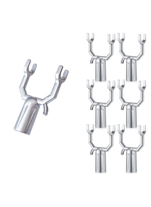 Tree Support Branch, 6 Pcs Silver Tree Brace Branch, Crutch Tree Straightening Kit for Propping Up Vineyards Gardens Orchards, Prevent Them from Breaking 6 Pcs Metal