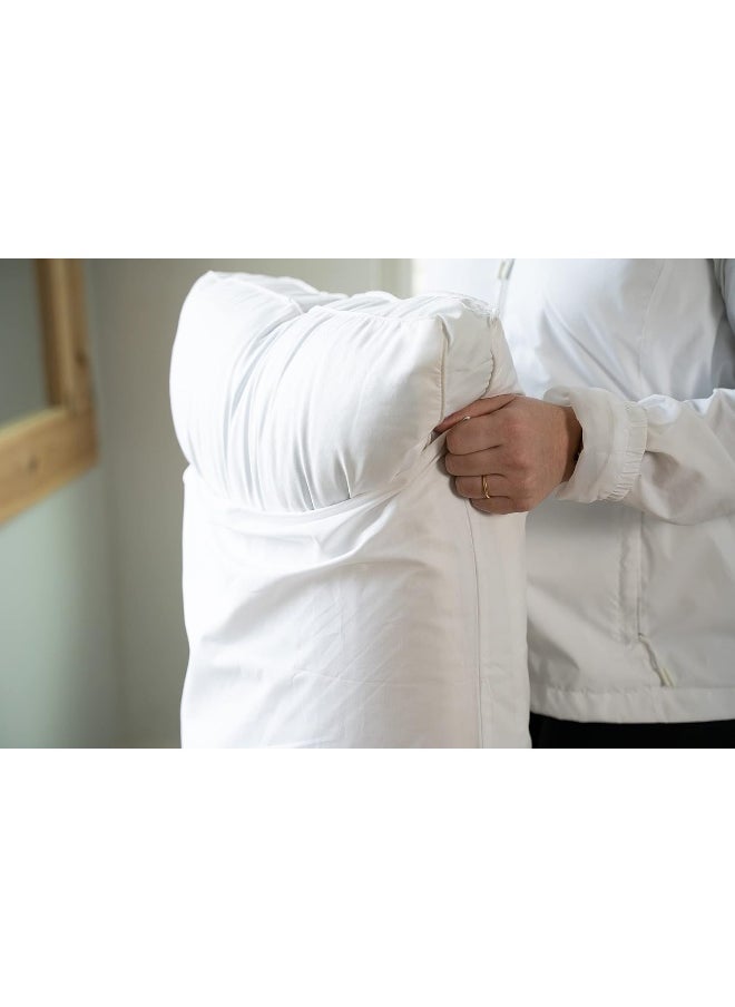 Aller-Ease - Aller-Ease 100% Breathable Cotton Pillow Protector for Sleeping, Standard 26" x 20" - 2 Pack - Image 1