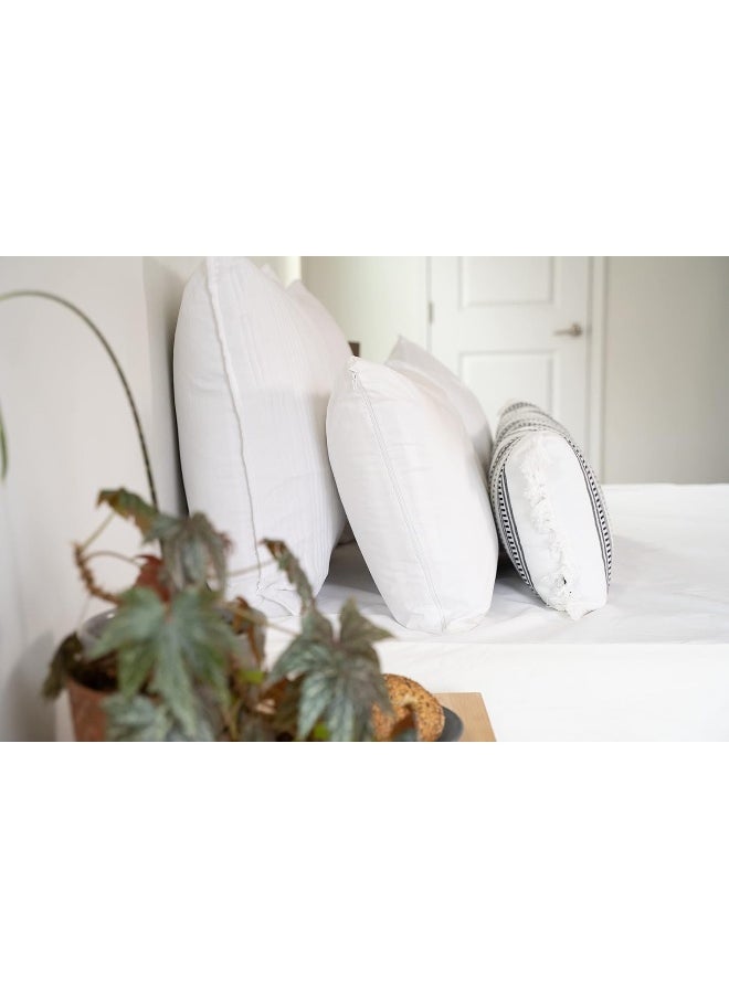 Aller-Ease - Aller-Ease 100% Breathable Cotton Pillow Protector for Sleeping, Standard 26" x 20" - 2 Pack - Image 1